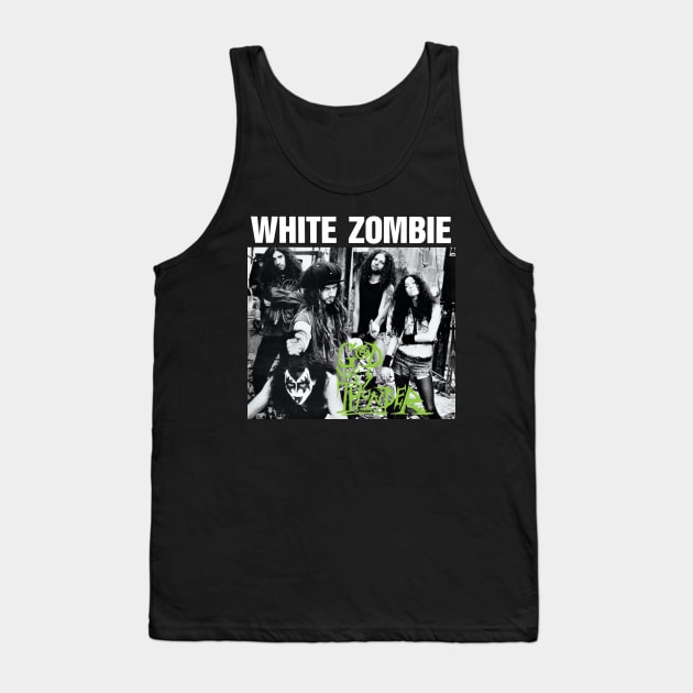 white zombie Tank Top by Butones gym